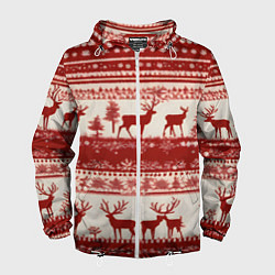 Мужская ветровка Красные олени