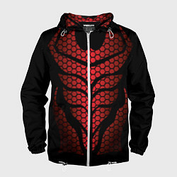 Мужская ветровка Доспехи с красным отливом