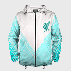 Ветровка с капюшоном мужская Liverpool logo texture fc, цвет: 3D-черный