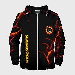 Ветровка с капюшоном мужская Serious Sam game storm, цвет: 3D-белый