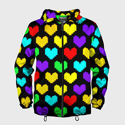 Мужская ветровка Undertale heart pattern