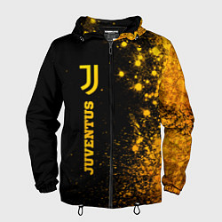 Мужская ветровка Juventus - gold gradient по-вертикали