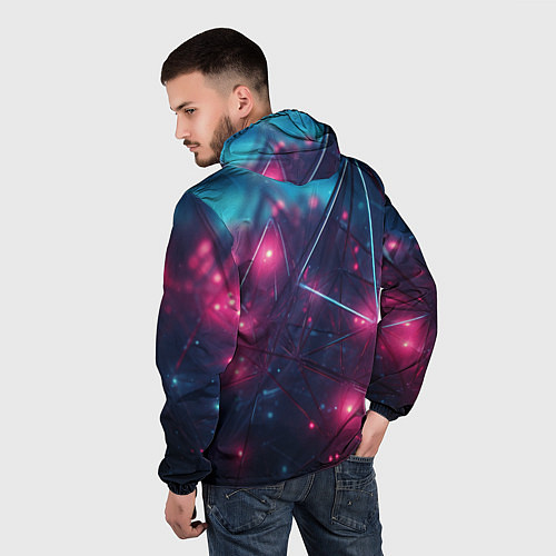 Мужская ветровка Конструкция с ярким свечением / 3D-Черный – фото 4