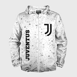 Ветровка с капюшоном мужская Juventus sport на светлом фоне вертикально, цвет: 3D-белый