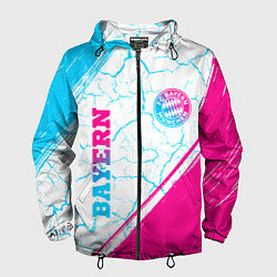 Мужская ветровка Bayern neon gradient style вертикально