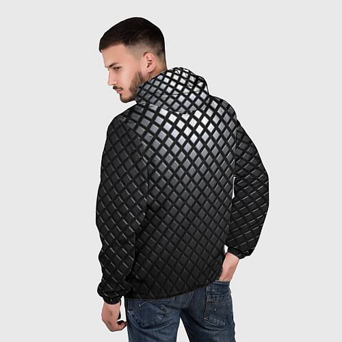 Мужская ветровка Доспехи из карбона / 3D-Черный – фото 4
