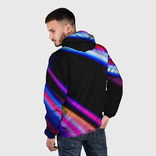 Мужская ветровка Leeds United speed game lights / 3D-Черный – фото 4