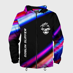 Ветровка с капюшоном мужская Goblin Slayer speed anime lights, цвет: 3D-черный