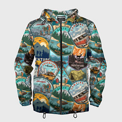 Мужская ветровка Adventure stickers