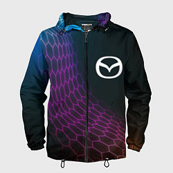 Мужская ветровка Mazda neon hexagon