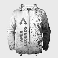 Ветровка с капюшоном мужская Apex Legends - white gradient по-вертикали, цвет: 3D-черный