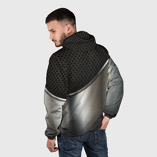 Мужская ветровка Honda metal car / 3D-Белый – фото 4