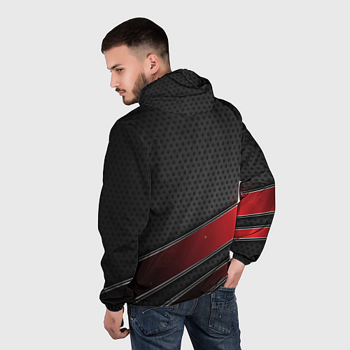 Мужская ветровка Toyota auto car / 3D-Белый – фото 4