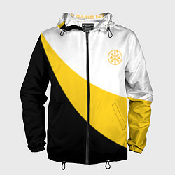 Мужская ветровка Мы русские с нами Бог малый желтый КЦК Николай II