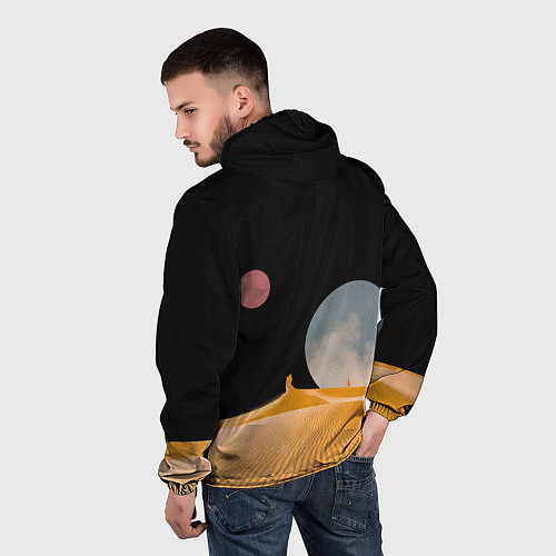 Мужская ветровка Arrakis sandworm Dune / 3D-Белый – фото 4