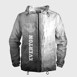 Ветровка с капюшоном мужская Everton - grey gradient по-вертикали, цвет: 3D-черный