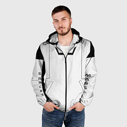 Ветровка с капюшоном мужская Скафандр space, цвет: 3D-черный — фото 2