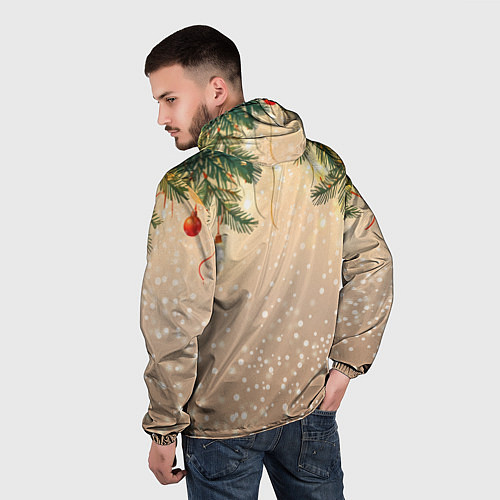 Мужская ветровка Веселая змея 2025 / 3D-Белый – фото 4