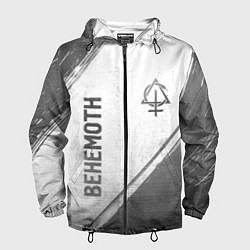 Ветровка с капюшоном мужская Behemoth - white gradient вертикально, цвет: 3D-черный