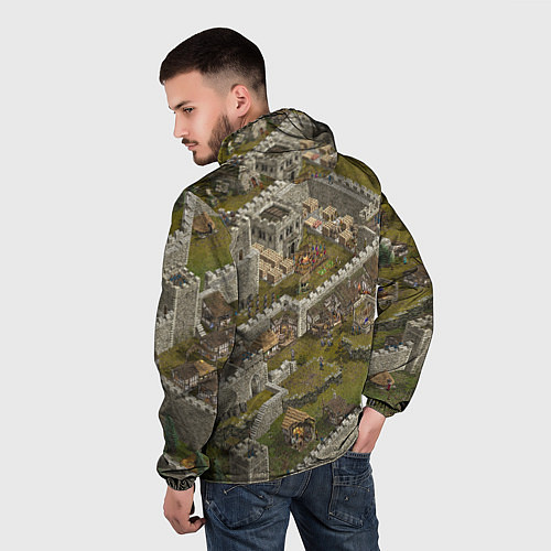 Мужская ветровка Stronghold Crusader Definitive Edition / 3D-Белый – фото 4