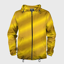 Ветровка с капюшоном мужская Золотой градиент, цвет: 3D-черный