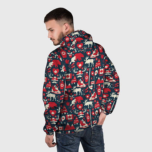 Мужская ветровка Канада / 3D-Белый – фото 4