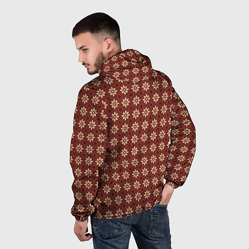 Мужская ветровка Пряный анис / 3D-Белый – фото 4