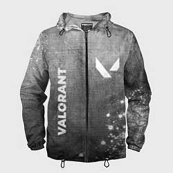 Ветровка с капюшоном мужская Valorant - grey gradient вертикально, цвет: 3D-черный