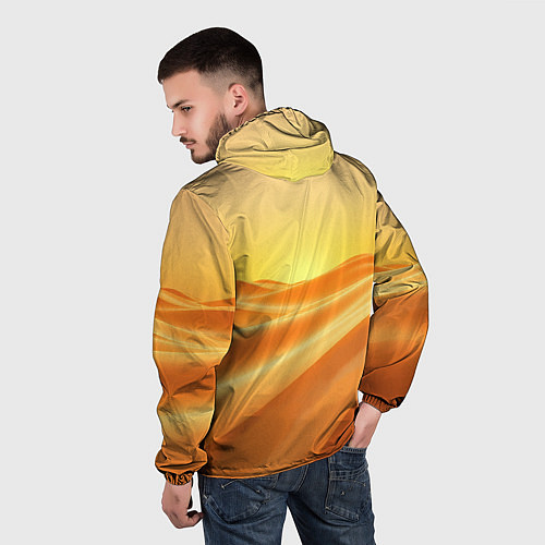 Мужская ветровка Золотые пески / 3D-Белый – фото 4
