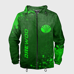 Мужская ветровка Daewoo - green gradient вертикально