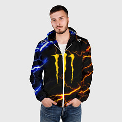 Ветровка с капюшоном мужская Monster energy storm, цвет: 3D-белый — фото 2