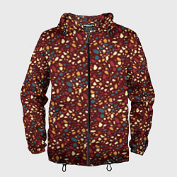 Ветровка с капюшоном мужская Садовая дорожка, цвет: 3D-черный