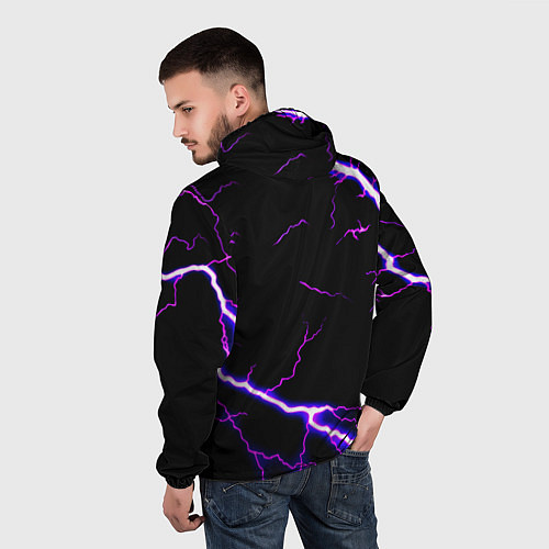 Мужская ветровка Monster energy neon storm / 3D-Белый – фото 4