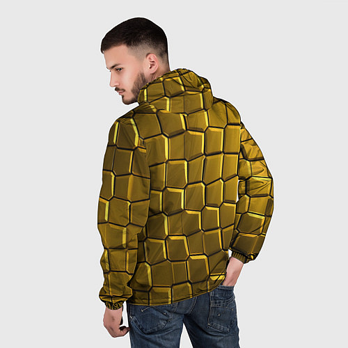 Мужская ветровка Золотые слитки / 3D-Белый – фото 4