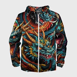 Мужская ветровка Татуировка дракона ирезуми