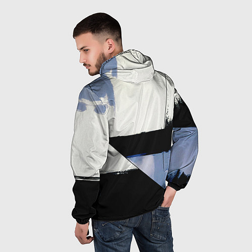 Мужская ветровка Volkswagen логотип / 3D-Белый – фото 4