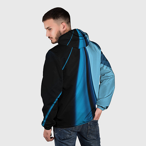 Мужская ветровка Black blue / 3D-Белый – фото 4