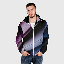 Ветровка с капюшоном мужская Multicoloured, цвет: 3D-белый — фото 2