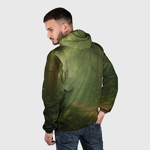 Мужская ветровка Шимпанзини бананини ии мем / 3D-Белый – фото 4