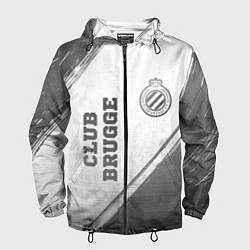 Мужская ветровка Club Brugge - white gradient вертикально