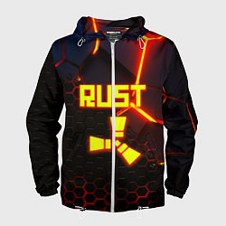 Мужская ветровка Rust hexagon краски