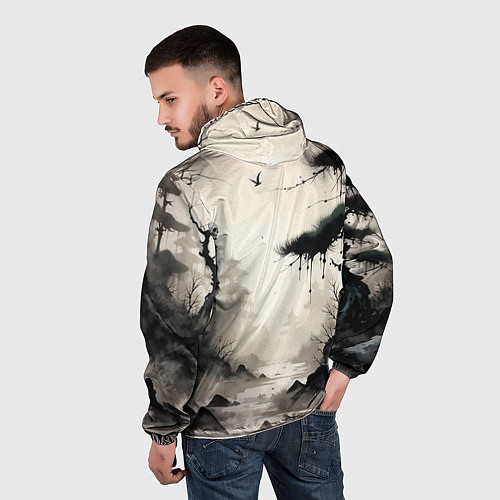 Мужская ветровка Путник / 3D-Белый – фото 4