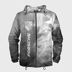 Мужская ветровка Porsche - grey gradient по-вертикали