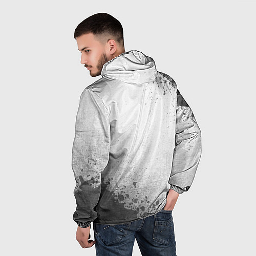 Мужская ветровка Dota - white gradient вертикально / 3D-Черный – фото 4