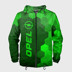 Мужская ветровка Opel - green gradient по-вертикали