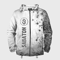 Ветровка с капюшоном мужская Sabaton - white gradient по-вертикали, цвет: 3D-черный