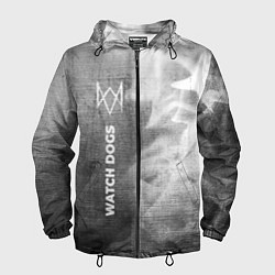 Мужская ветровка Watch Dogs - grey gradient по-вертикали