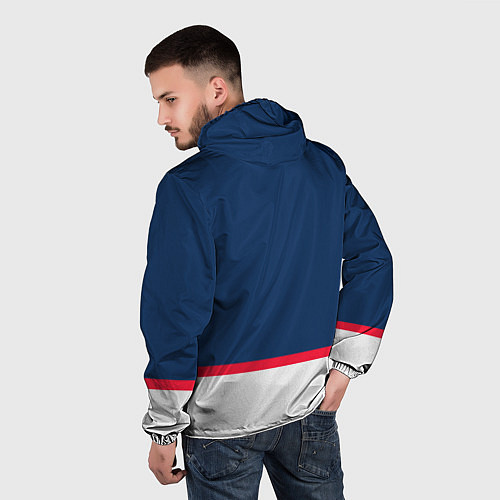 Мужская ветровка Washington Capitals hockey team / 3D-Белый – фото 4