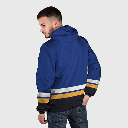 Мужская ветровка Сент Луис Блюз хоккей / 3D-Белый – фото 4