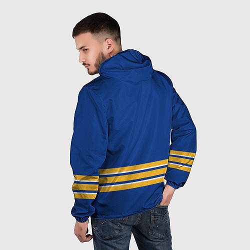 Мужская ветровка Баффало Сейбрз хоккей / 3D-Белый – фото 4